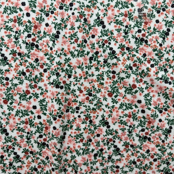 Style & Co. Pink and Green Floral Short Sleeve Top - Picture 3 of 5